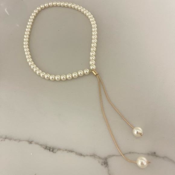 18k Filled Gold Pearl Necklace - Picture 1 of 6